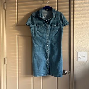 Denim Button Up Dress